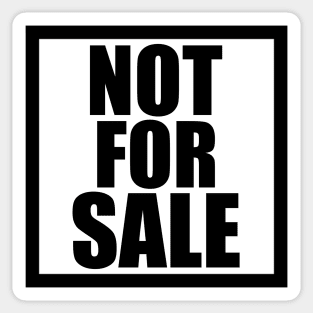 Not for Sale Sticker